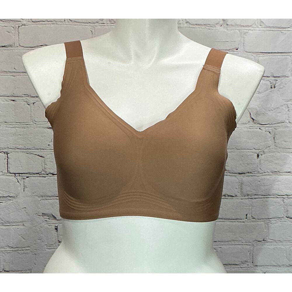 LetsJoli Women’s Coffee Wireless Jelly Bra (Size 2XL)